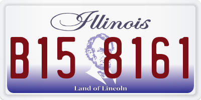 IL license plate B158161