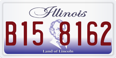 IL license plate B158162
