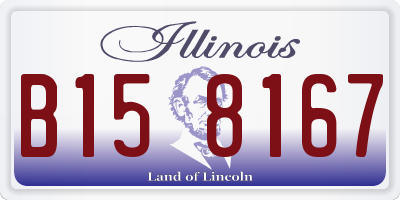 IL license plate B158167