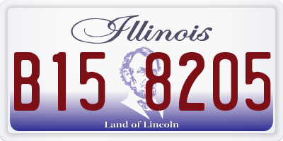IL license plate B158205