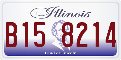 IL license plate B158214