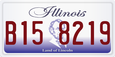 IL license plate B158219