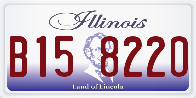 IL license plate B158220