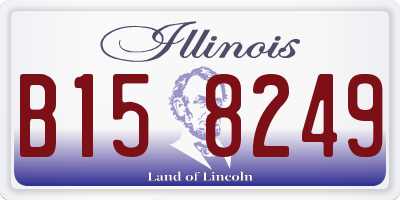 IL license plate B158249
