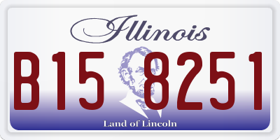 IL license plate B158251