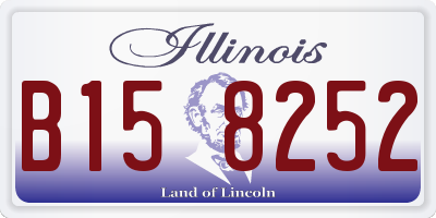 IL license plate B158252