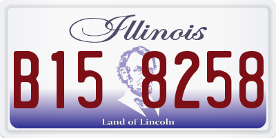 IL license plate B158258
