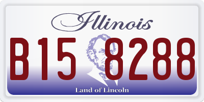 IL license plate B158288