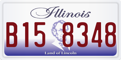 IL license plate B158348
