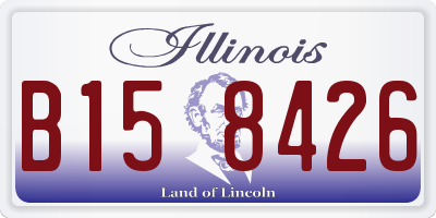 IL license plate B158426