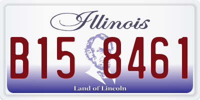 IL license plate B158461