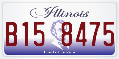 IL license plate B158475