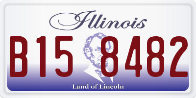 IL license plate B158482