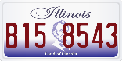 IL license plate B158543