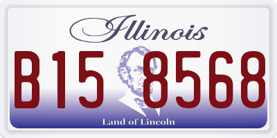 IL license plate B158568