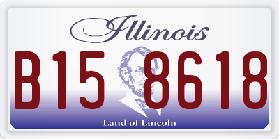 IL license plate B158618