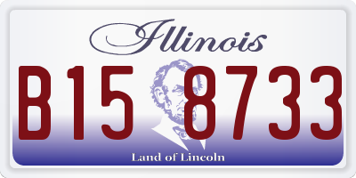 IL license plate B158733