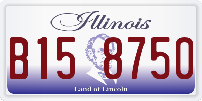 IL license plate B158750