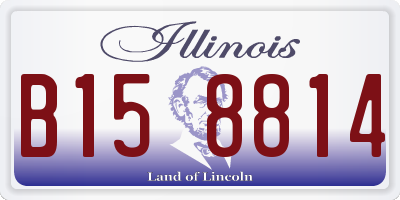 IL license plate B158814