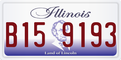 IL license plate B159193