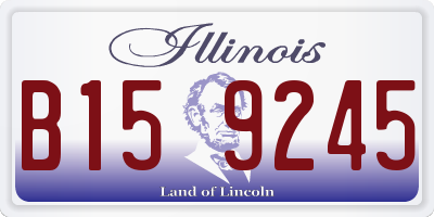 IL license plate B159245
