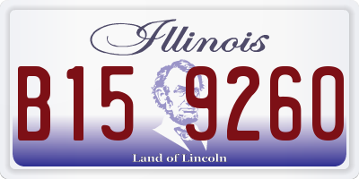 IL license plate B159260