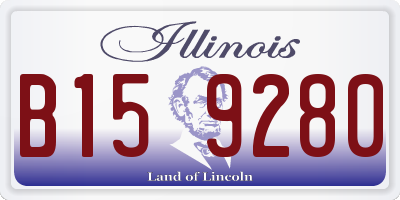 IL license plate B159280