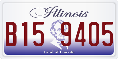 IL license plate B159405
