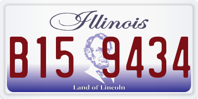 IL license plate B159434