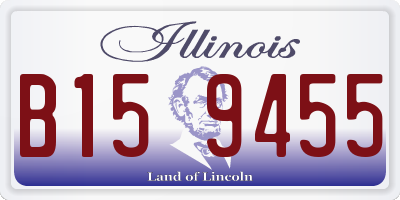 IL license plate B159455