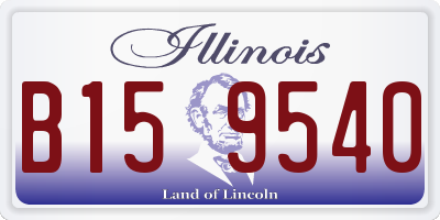 IL license plate B159540