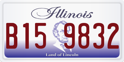 IL license plate B159832