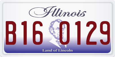 IL license plate B160129