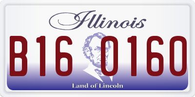 IL license plate B160160