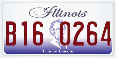IL license plate B160264