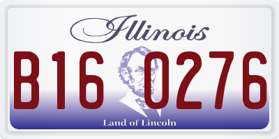 IL license plate B160276