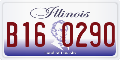IL license plate B160290