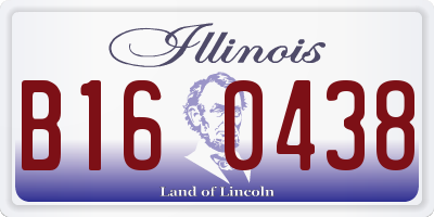 IL license plate B160438
