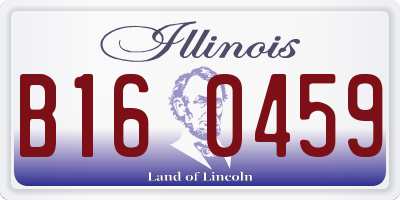 IL license plate B160459