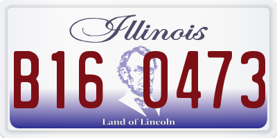 IL license plate B160473