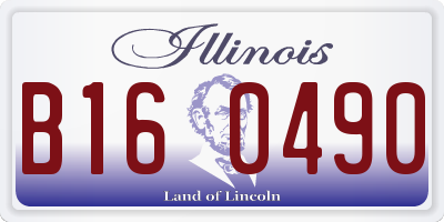 IL license plate B160490