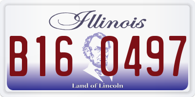 IL license plate B160497