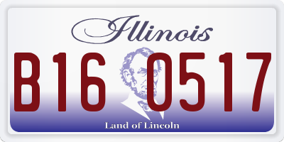 IL license plate B160517