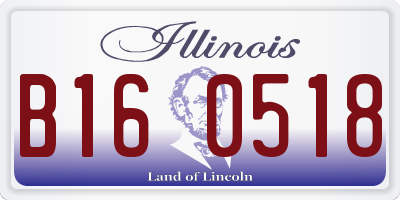 IL license plate B160518