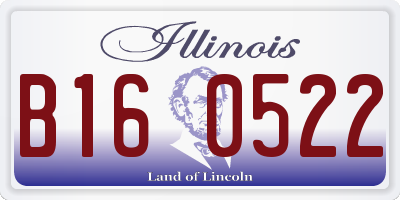 IL license plate B160522