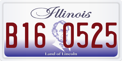 IL license plate B160525