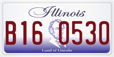 IL license plate B160530