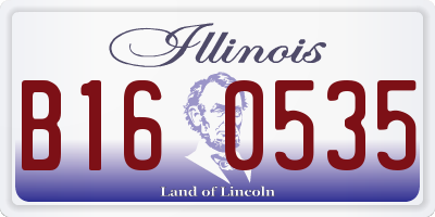 IL license plate B160535