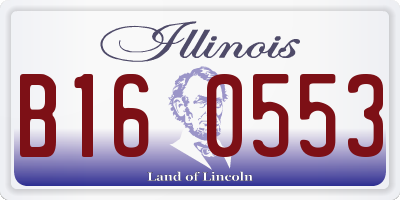 IL license plate B160553