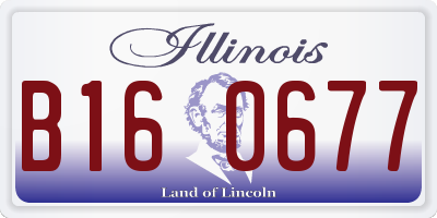 IL license plate B160677